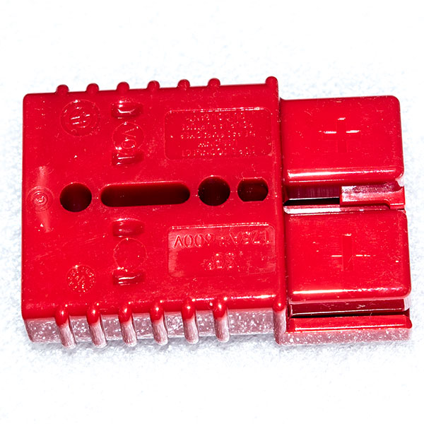 Red Color Anderson SB175 Connector, Part Number 949-BK, 175A / 600V Anderson Power Connector, Battery Charger Connector