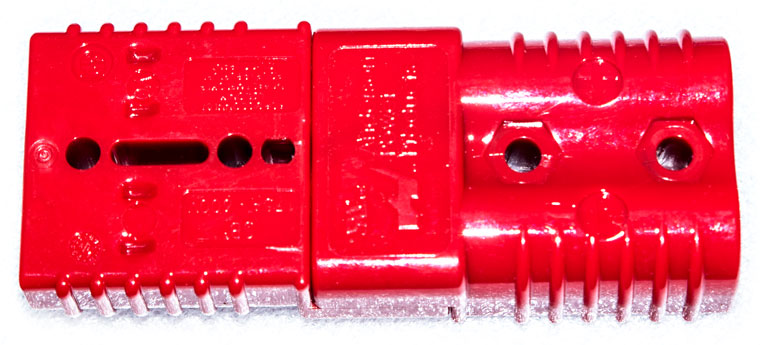 Red Color Anderson SB175 Connector, Part Number 949-BK, 175A / 600V Anderson Power Connector, Battery Charger Connector