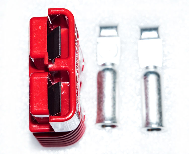 Red Color Anderson SB175 Connector, Part Number 949-BK, 175A / 600V Anderson Power Connector, Battery Charger Connector