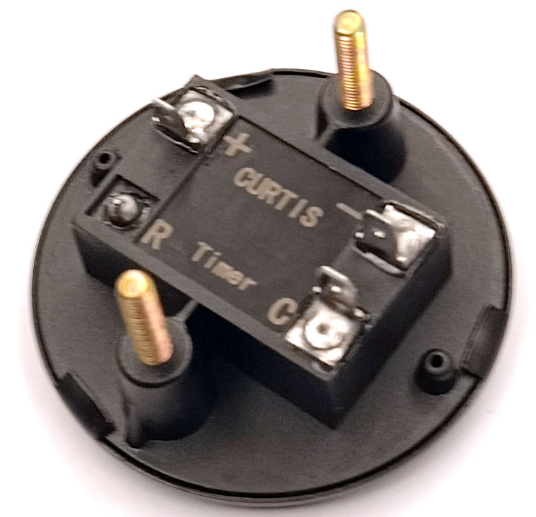 3-Wire Hour Meter, Battery Powered Vehicle / Boat Operating Timer / Counter, 52mm Round Bezel, Compatible with CURTIS 701RN001O1248D