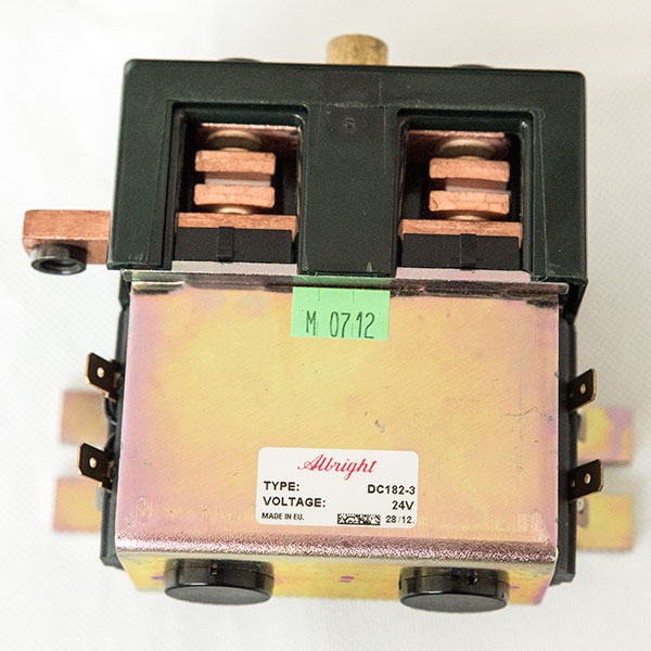 Albright DC182-3 Monoblock DC Contactor, 24V Reversing Contactor, Forward / Reverse Changeover Switch