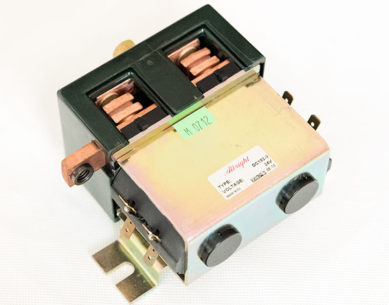 Albright DC182-3 Monoblock DC Contactor, 24V Reversing Contactor, Forward / Reverse Changeover Switch