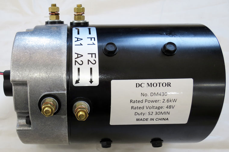 Compatible with Hitachi DM430, Compatible with Hitachi DM430, 48V 2.6kW YAMAHA G29 / YDRE drive motor JU2-H1890, 48V YAMAHA Golf Cart Utility Vehicle Traction Motor
