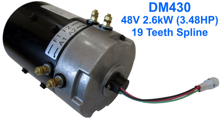 Compatible with Hitachi DM430, 48V 2.6kW YAMAHA G29 / YDRE drive motor JU2-H1890, 48V YAMAHA Golf Cart Utility Vehicle Traction Motor