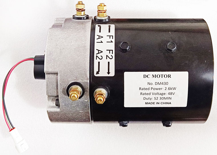 Compatible with Hitachi DM430, 48V 2.6kW YAMAHA G29 / YDRE drive motor JU2-H1890, 48V YAMAHA Golf Cart Utility Vehicle Traction Motor
