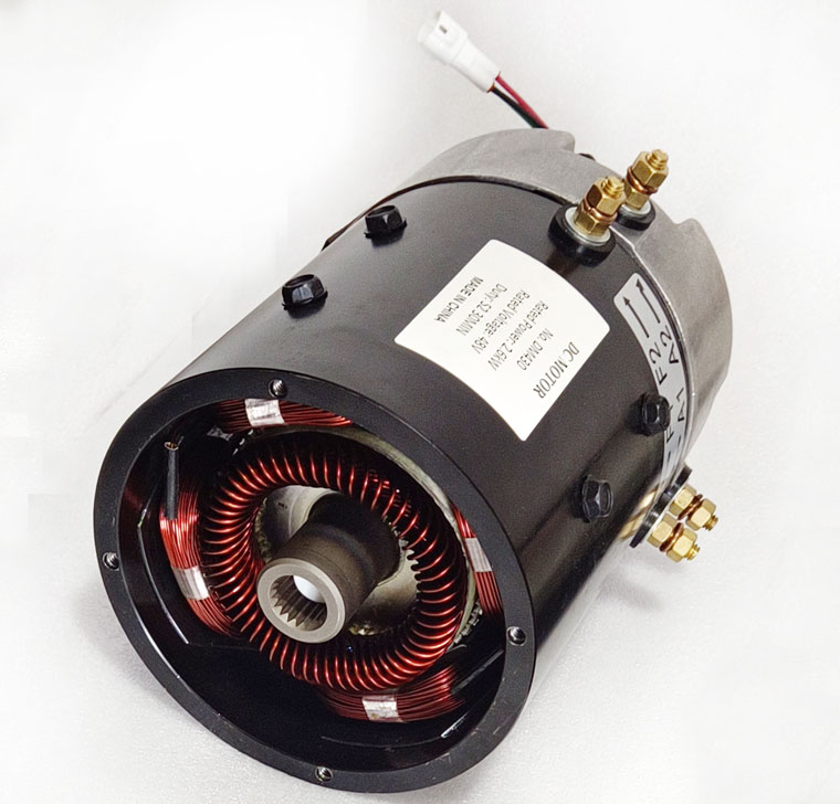 Compatible with Hitachi DM430, 48V 2.6kW YAMAHA G29 / YDRE drive motor JU2-H1890, 48V YAMAHA Golf Cart Utility Vehicle Traction Motor
