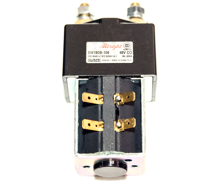 Albright SW180B-108 DC Contactor, 48V 200A CO, With Magnetic Blowout