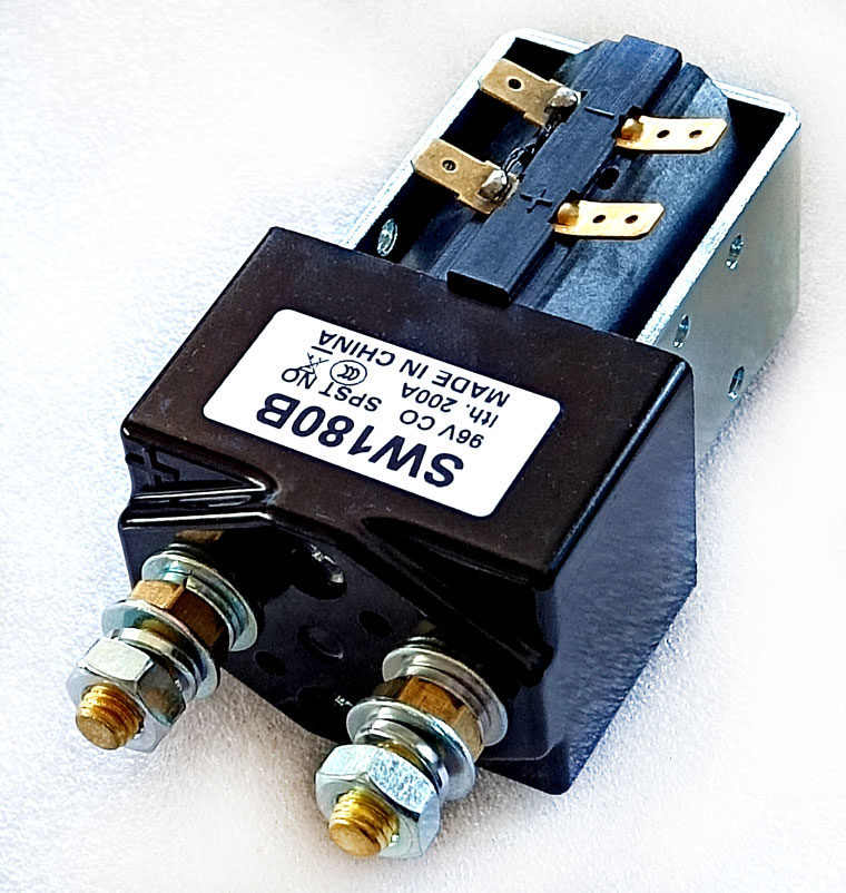 Albright SW180_SW180B DC Contactor, 48V 200A CO, With Magnetic Blowout
