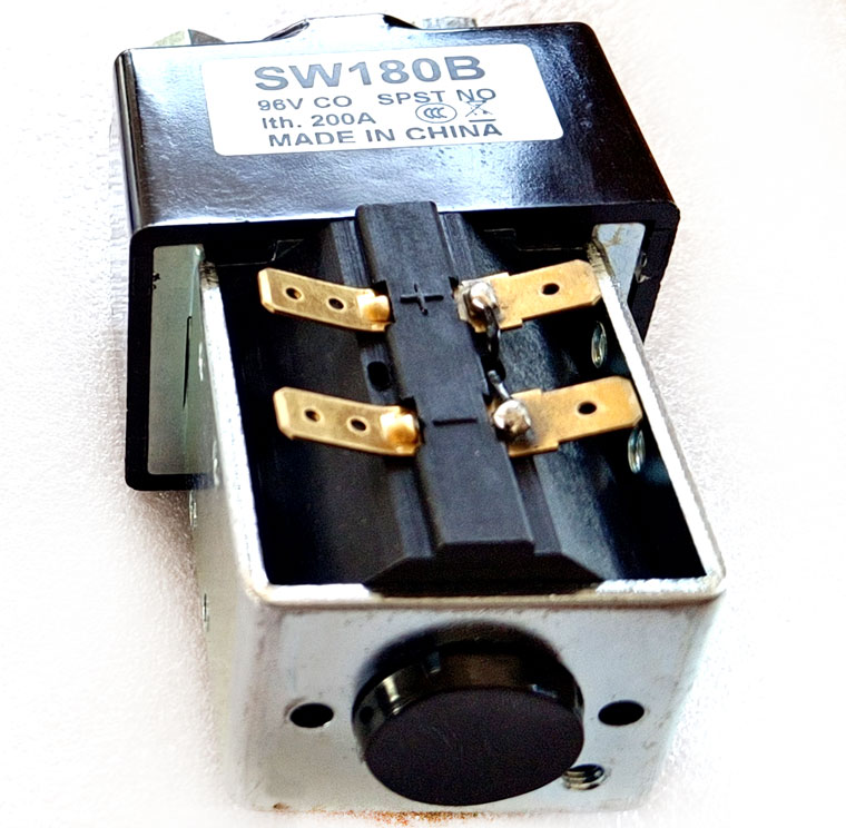 Albright SW180_SW180B DC Contactor, 48V 200A CO, With Magnetic Blowout
