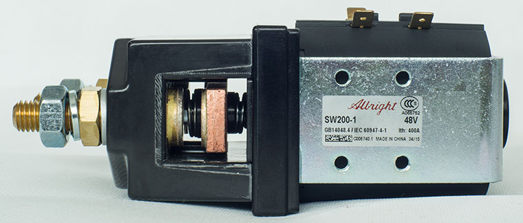 Albright SW200-1 DC Contactor, 48V 400A Forklift DC Power Disconnector