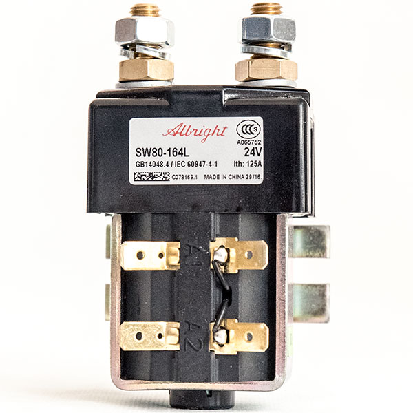 Albright SW80-164L DC Contactor, 24V 125A CO