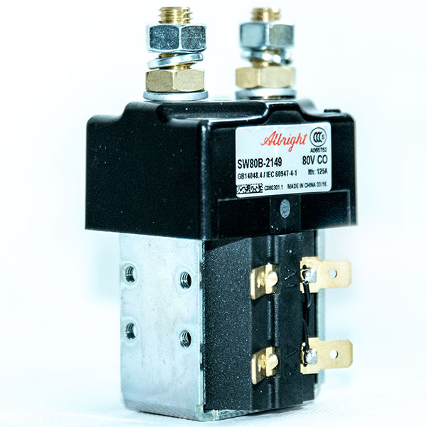 Albright SW80B-2149 DC Contactor, 80V 125A CO, With Magnetic Blowout