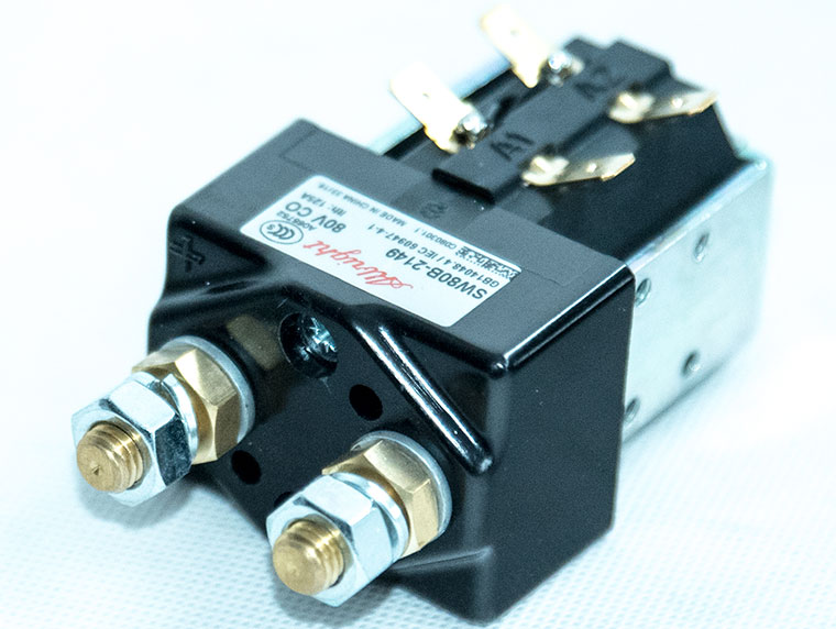 Albright SW80B-2149 DC Contactor, 80V 125A CO, With Magnetic Blowout