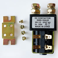 SW82-100A/20, Albright DC Contactor SW82-6, 36V CO, Double Pole Single Coil