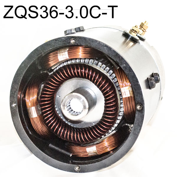 36V 3.0kW DC SepEx Motor ZQS36-3.0C-T, E-Z-GO 73124G01, DE2-4007, DE4-4011